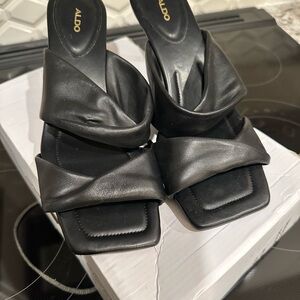 ALDO Black Strappy Heels